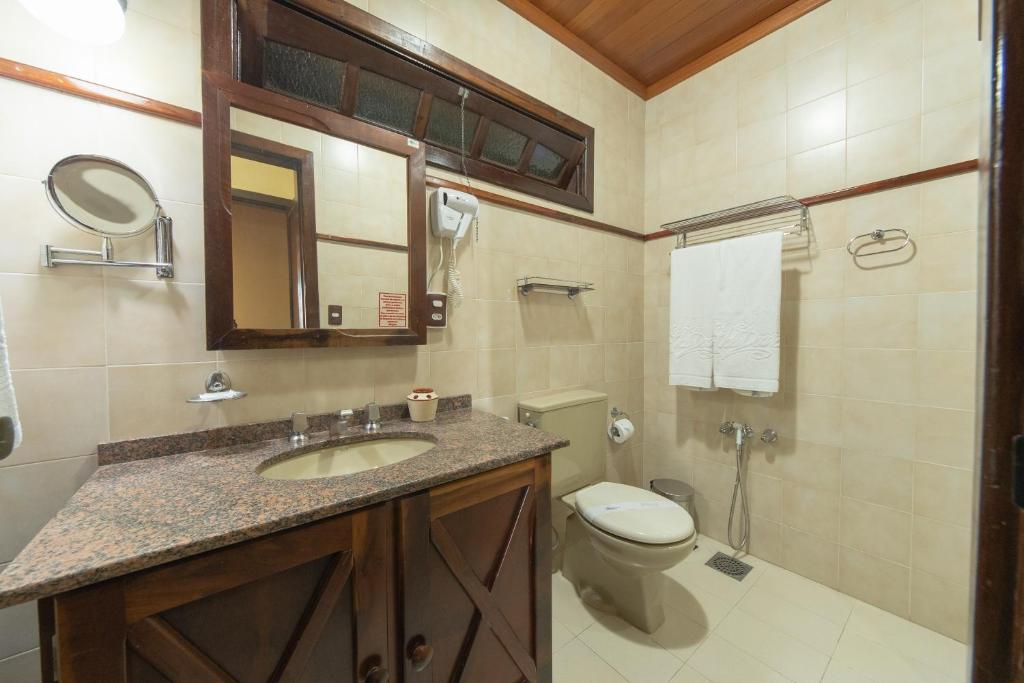 Koupelna v ubytování Residencial Vale Dourado