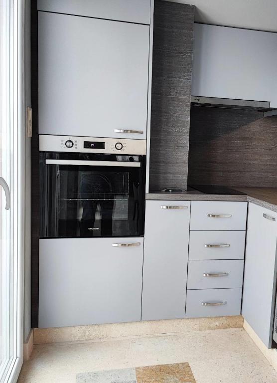 Kuchyň nebo kuchyňský kout v ubytování Сютка View Penthouse