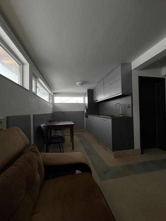 Kuchyň nebo kuchyňský kout v ubytování Сютка View Penthouse