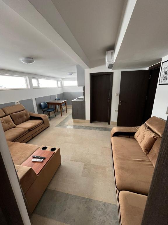 Posezení v ubytování Сютка View Penthouse