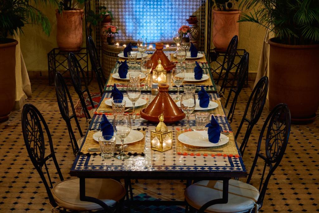 Restaurace v ubytování Riad Dar La Rose