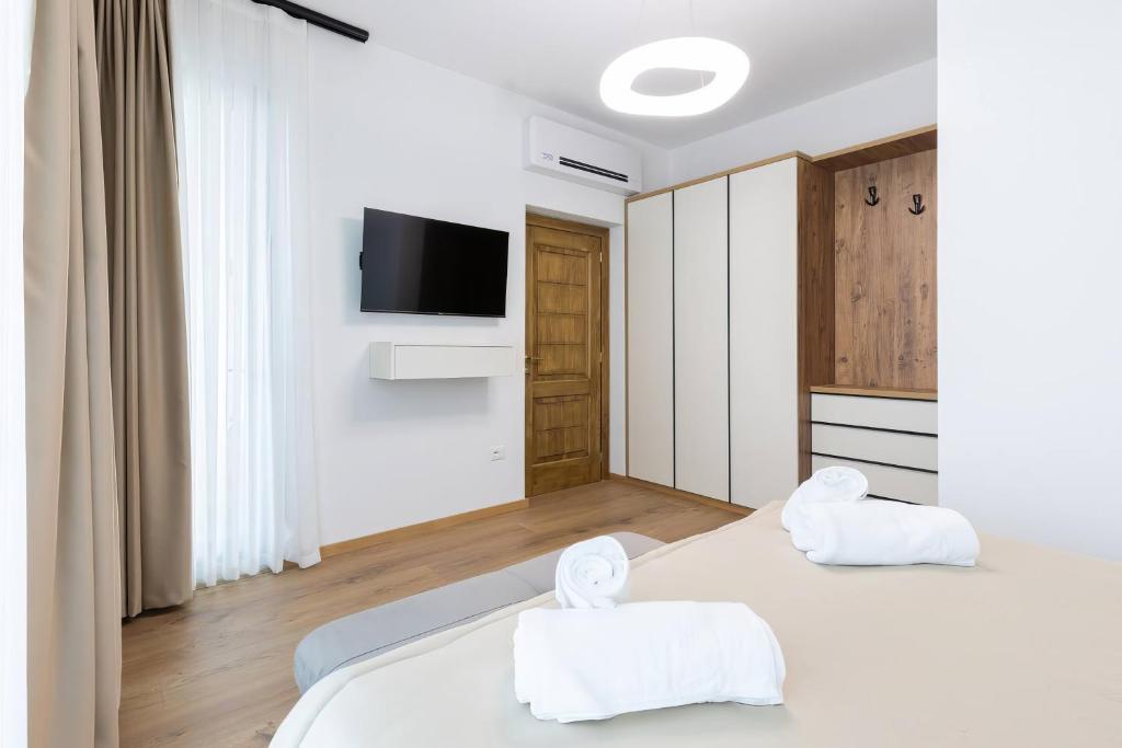 Postel nebo postele na pokoji v ubytování Villa Florale