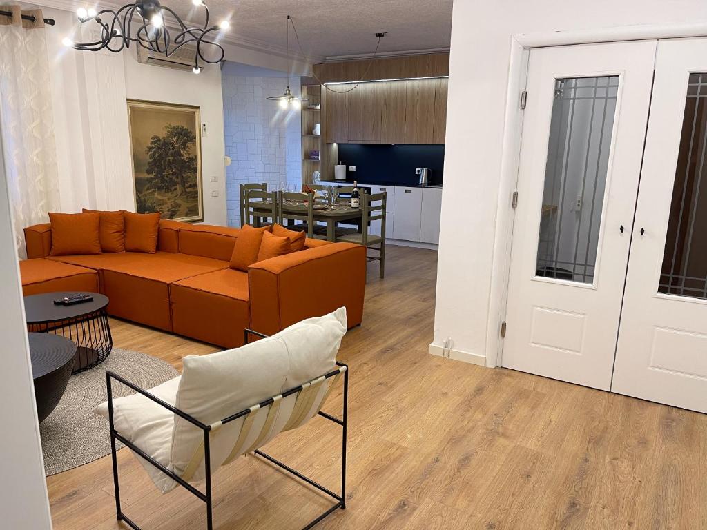 Posezení v ubytování AquaZen Apartments
