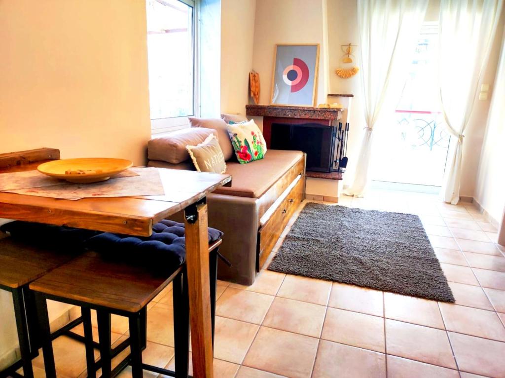 Posezení v ubytování Golden Sky 1 Apartment by Daniela
