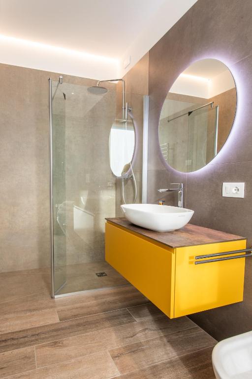 Koupelna v ubytování Re Ottone Rooms