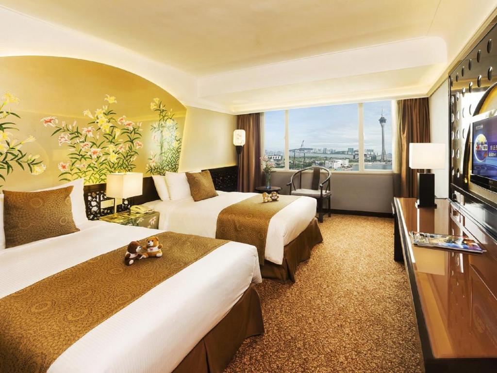 TV a/nebo společenská místnost v ubytování Hotel Riviera Macau
