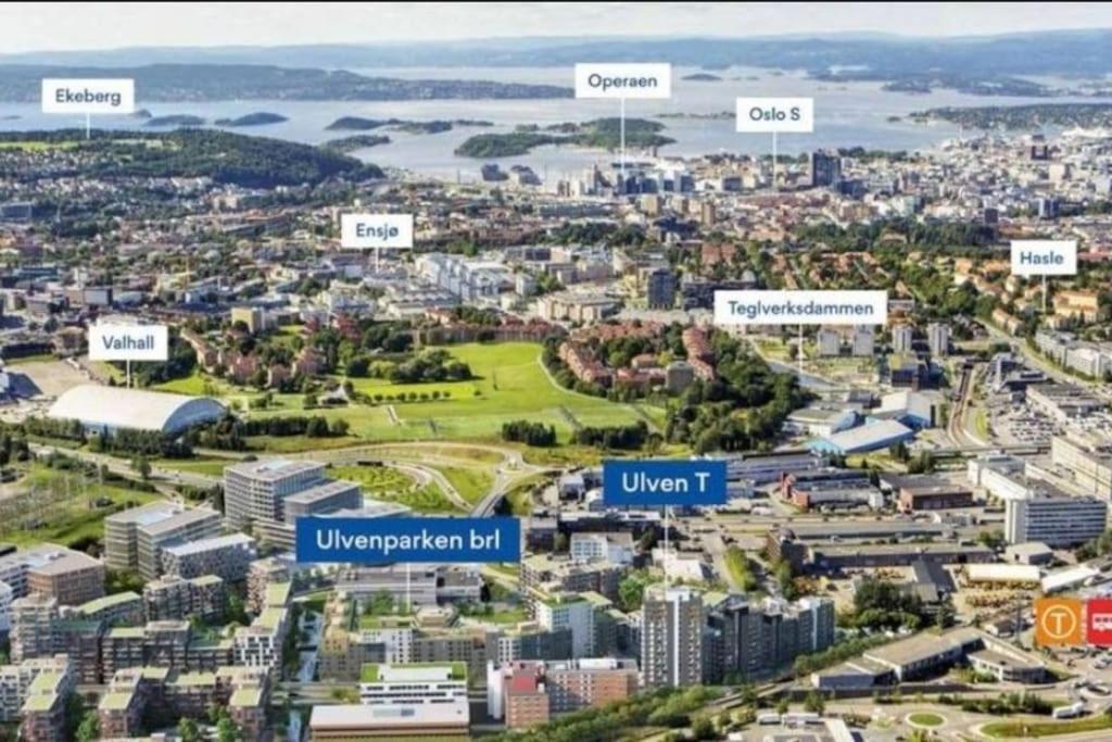 Cảnh Oslo hoặc tầm nhìn thành phố từ căn hộ