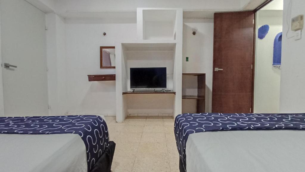 TV a/nebo společenská místnost v ubytování Hotel Tropical