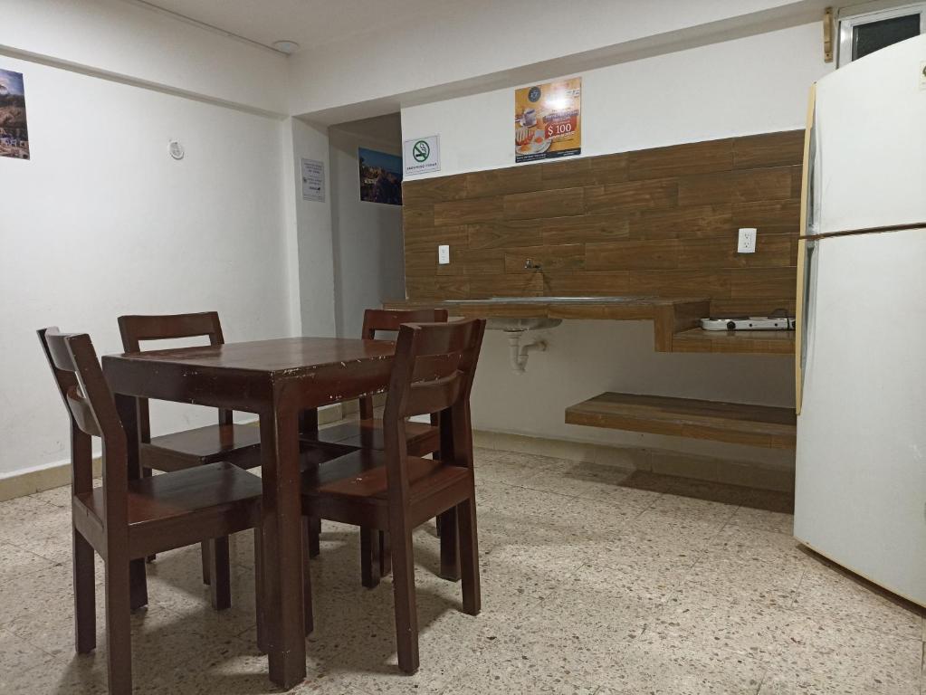 Kuchyň nebo kuchyňský kout v ubytování Hotel Tropical