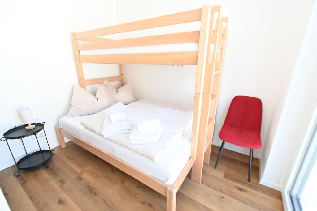 Postel nebo postele na pokoji v ubytování Arton Lachtal - Apartments Steiermark