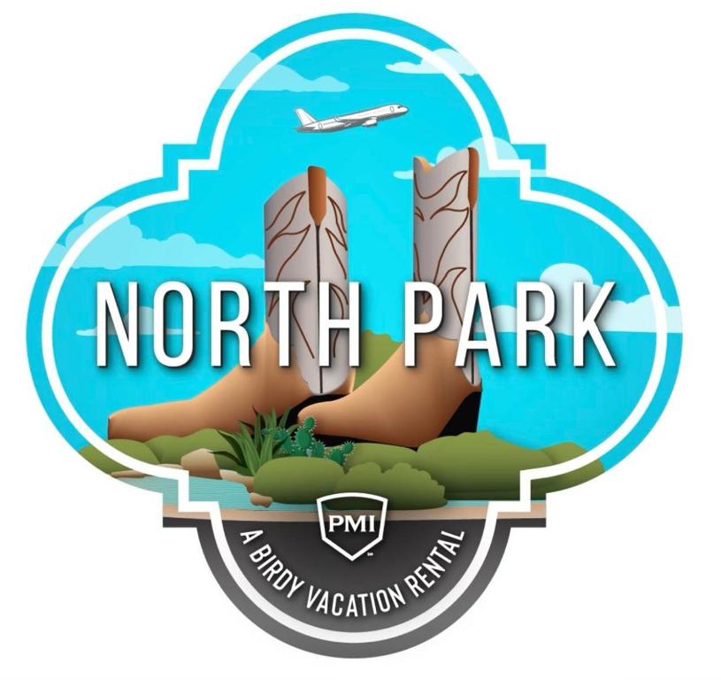 un nuevo logotipo del parque norte para el parque norte en North Park - A Birdy Vacation Rental en San Antonio