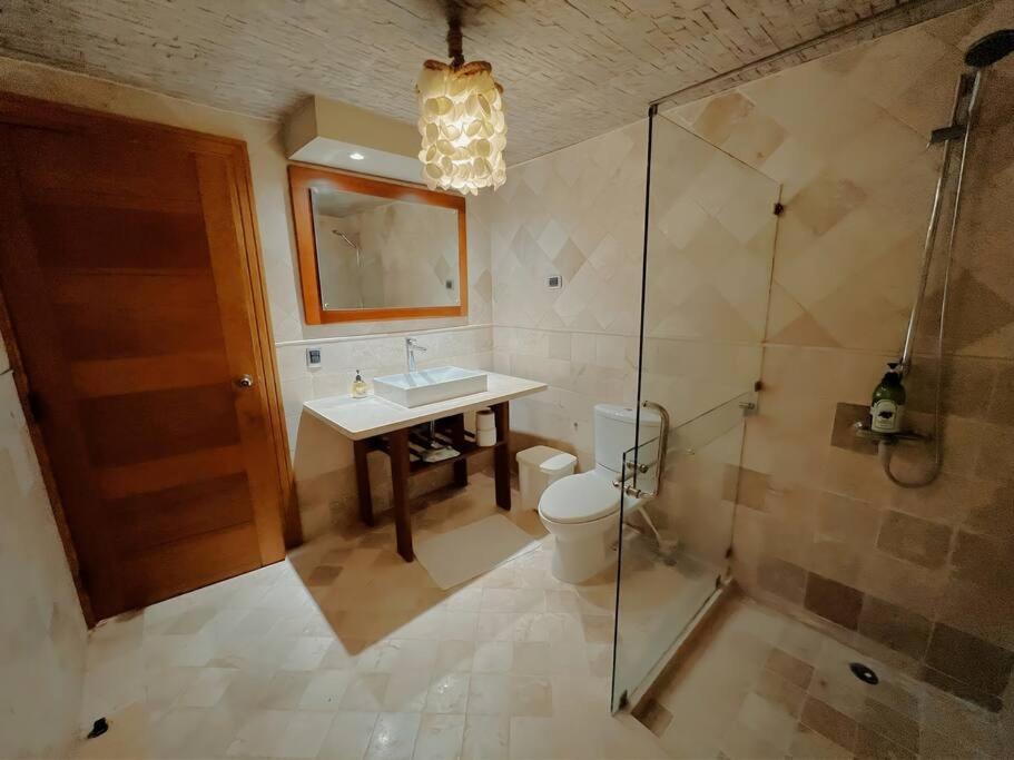 Koupelna v ubytování Tesoros del Mar