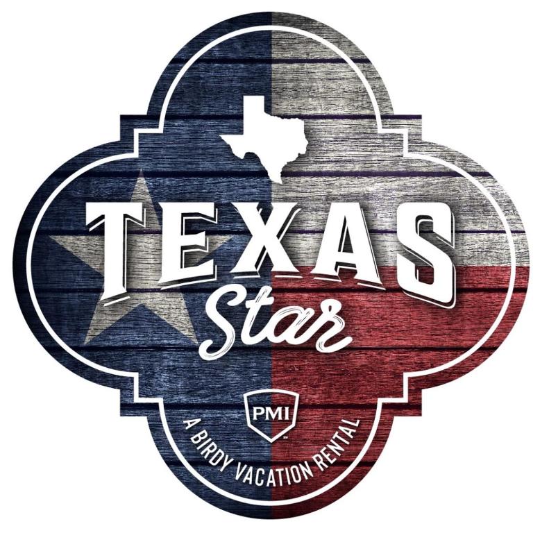 a logo for the texas star football team at Texas Star - A Birdy Vacation Rental in San Antonio
