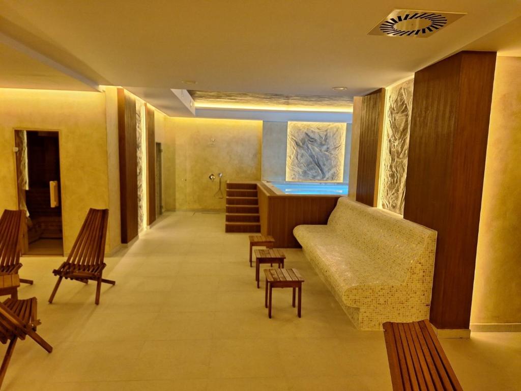 Posezení v ubytování Mans lux 8 Apartman