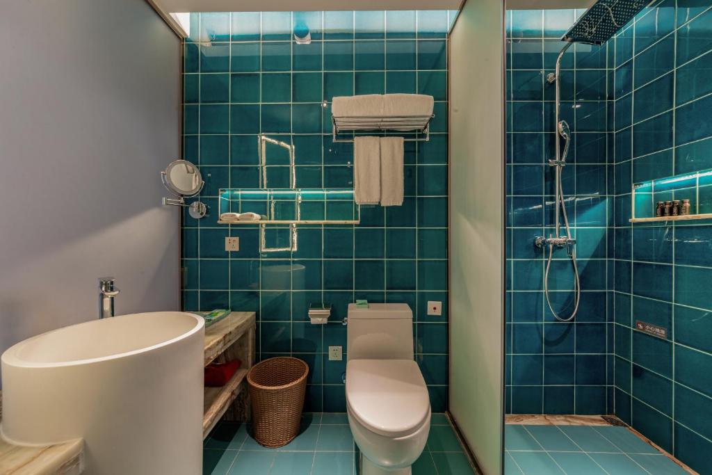Koupelna v ubytování Nanxianglou Art Hotel