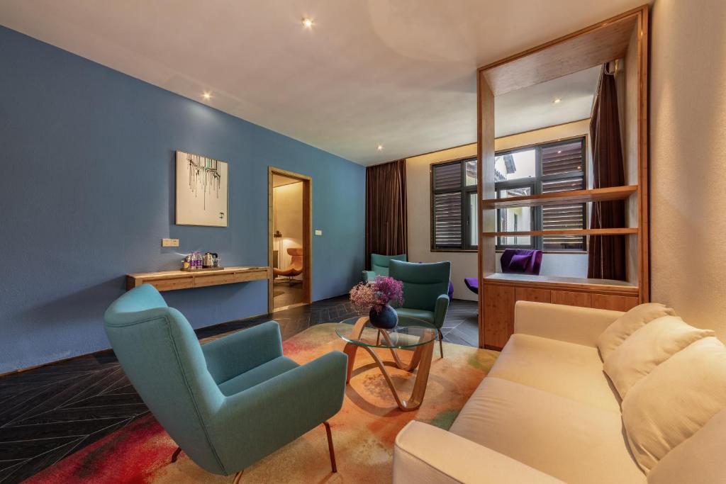 Posezení v ubytování Nanxianglou Art Hotel