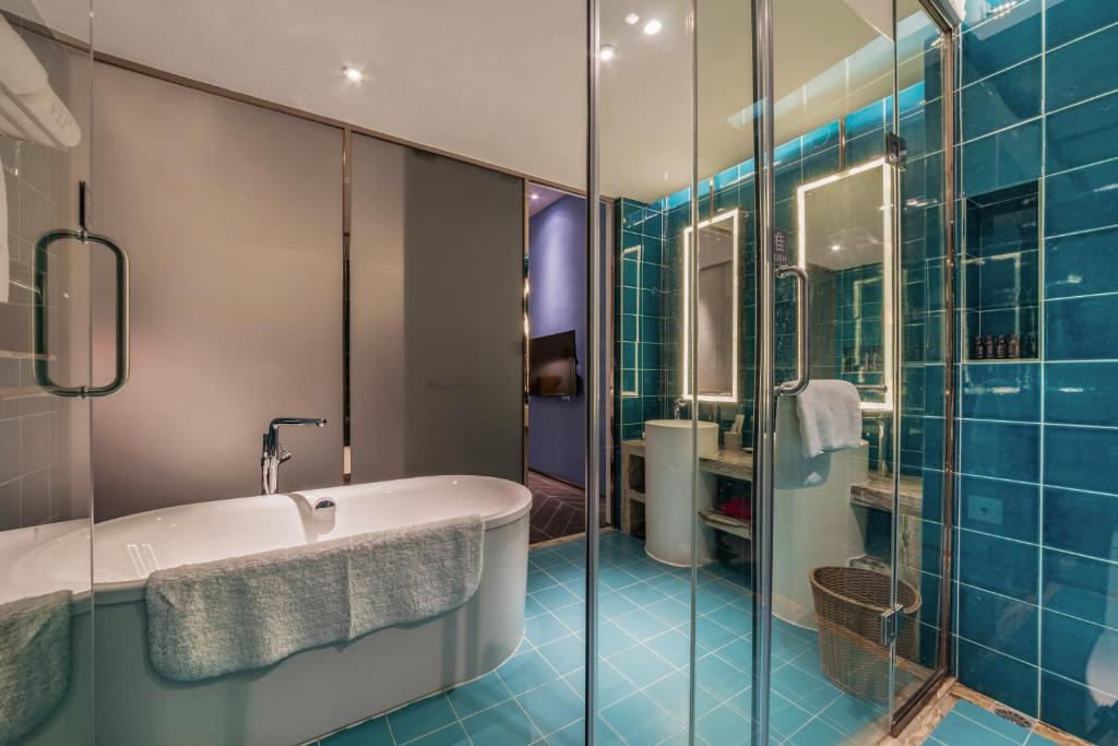Koupelna v ubytování Nanxianglou Art Hotel