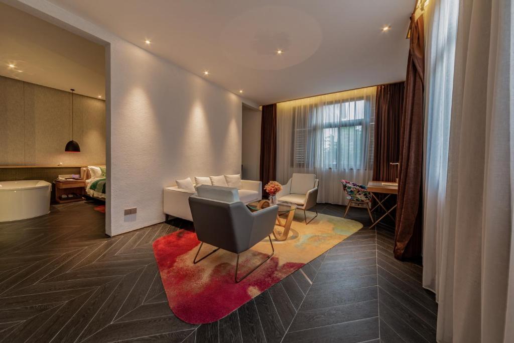 Posezení v ubytování Nanxianglou Art Hotel