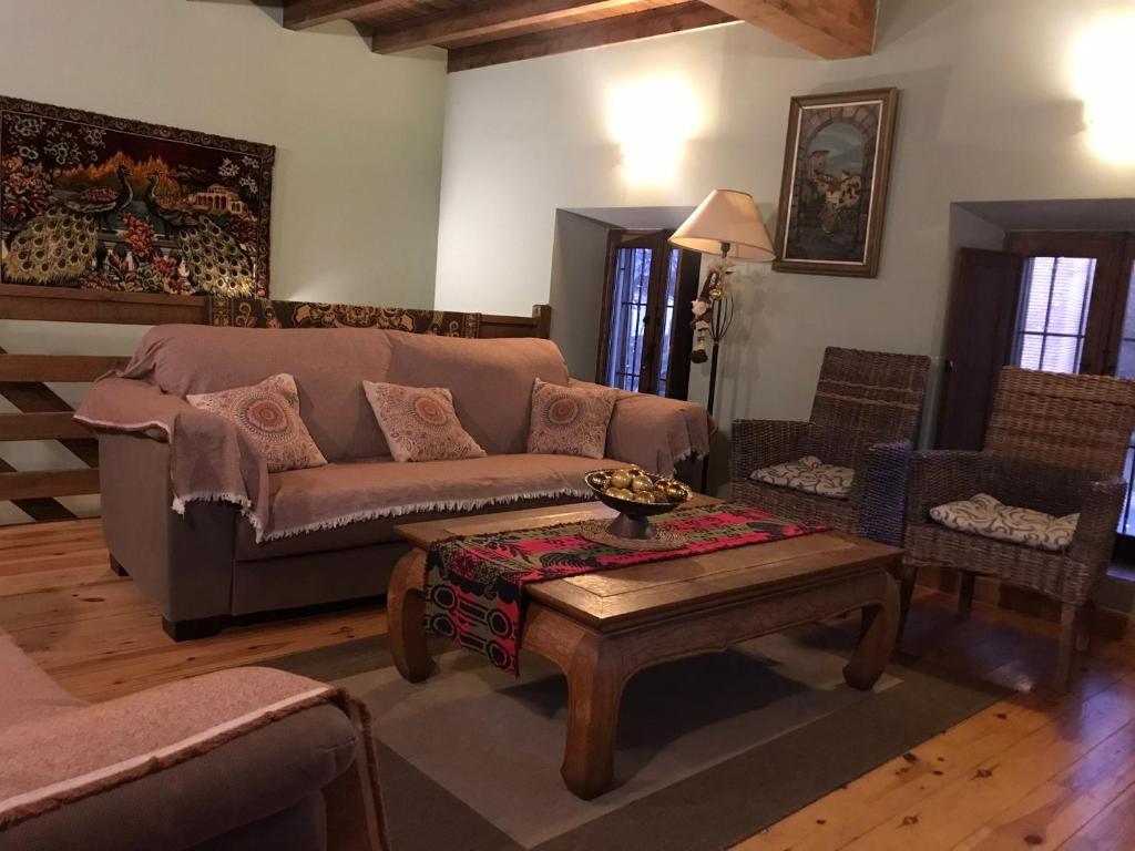 Posezení v ubytování Casa Rural EL RINCÓN DE LA MORAÑA