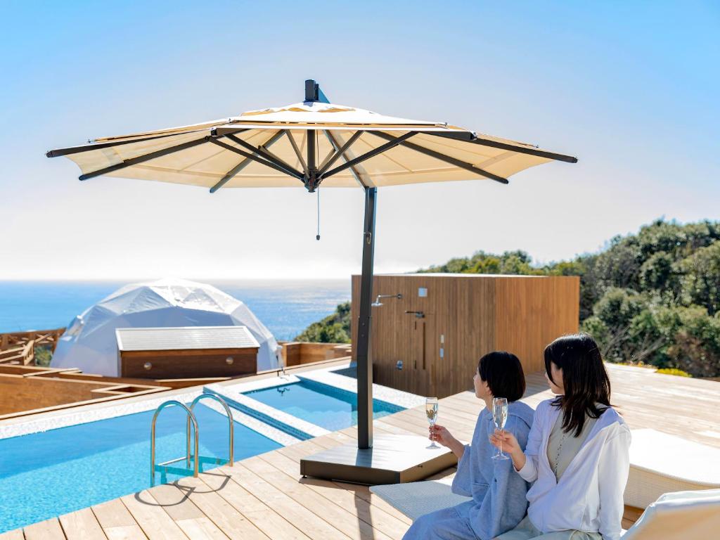 Bazén v ubytování Glamping Resort GLANSO NAGASAKI nebo v jeho okolí
