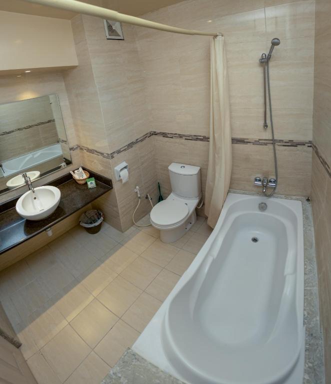 Koupelna v ubytování Kathmandu Guest House by KGH Group