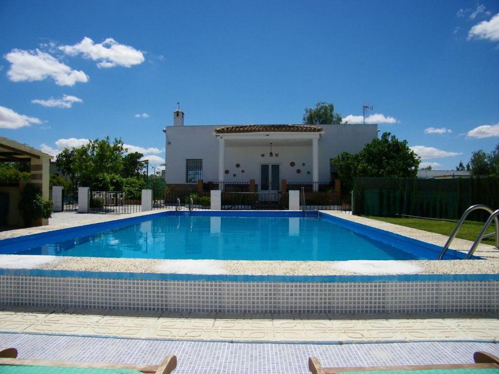 uma piscina em frente a uma casa em Villa Girasol em El Arahal