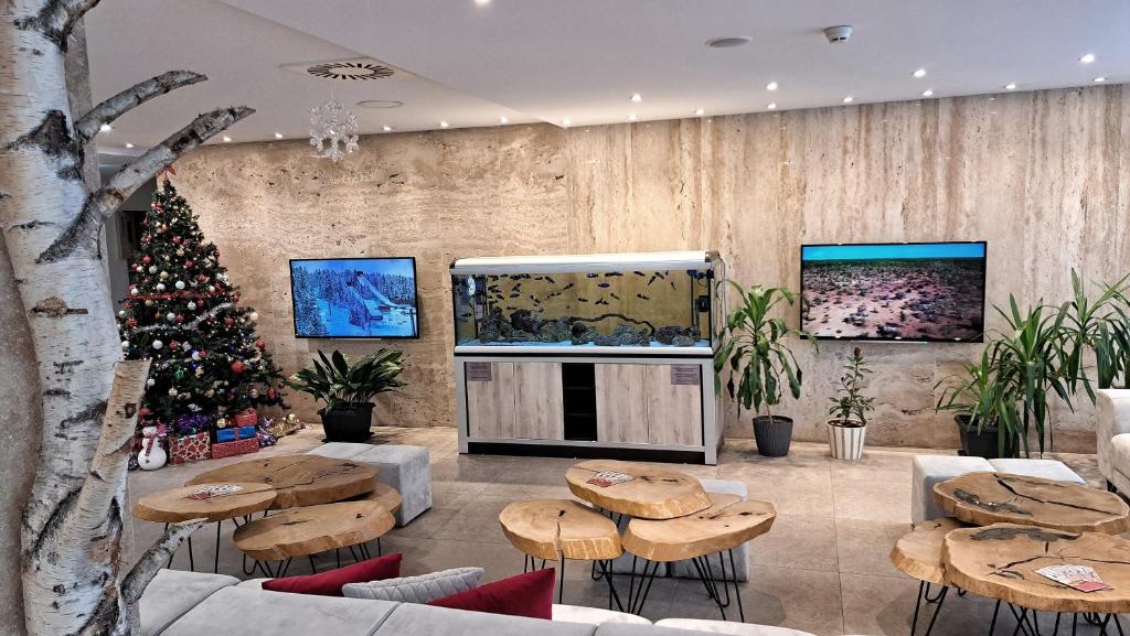 TV a/nebo společenská místnost v ubytování Aparthotel Centar Sarajevo