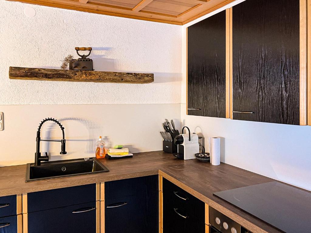 Kuchyň nebo kuchyňský kout v ubytování Spitzen Blicke – Apartments