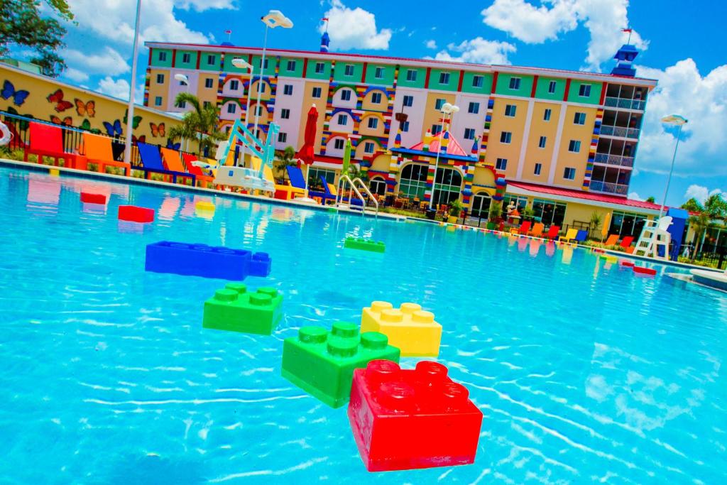 a swimming pool filled with lots of colorful toys at LEGOLAND® Florida Resort in Winter Haven