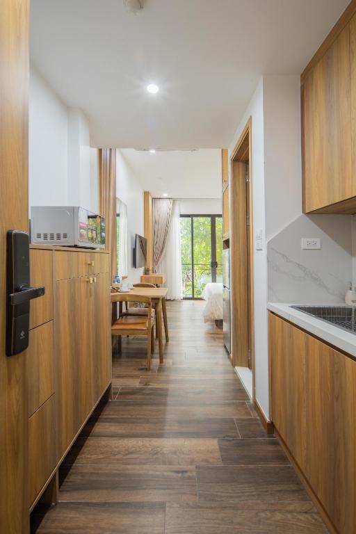 Kuchyň nebo kuchyňský kout v ubytování Studio-Vincent Apartment HaNoi