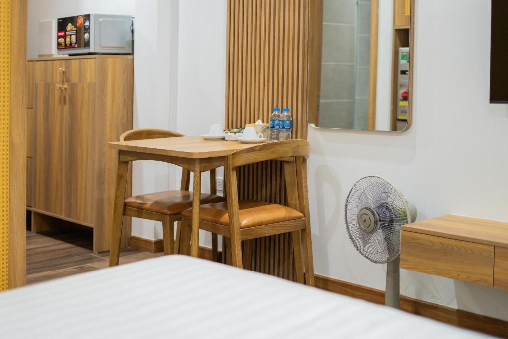 Postel nebo postele na pokoji v ubytování Studio-Vincent Apartment HaNoi