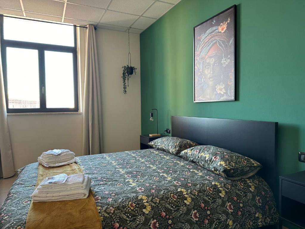 Postel nebo postele na pokoji v ubytování Jungalow Suite