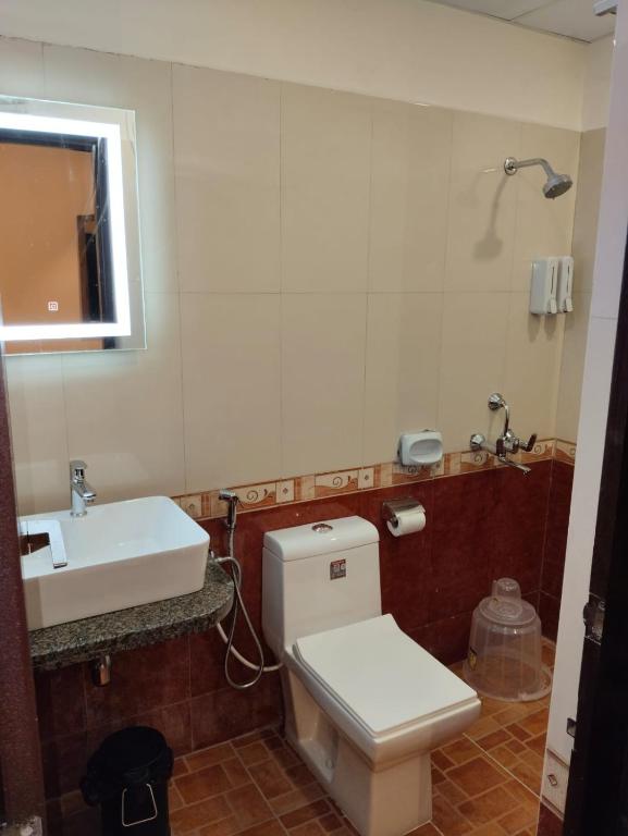Koupelna v ubytování Hotel AK International - Chennai