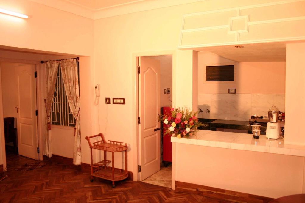 Kuchyň nebo kuchyňský kout v ubytování Hotel Mount View