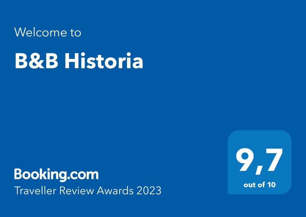 Certifikát, hodnocení, plakát nebo jiný dokument vystavený v ubytování B&B Historia
