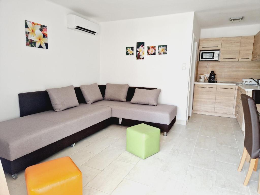 Posezení v ubytování Balaton Apartman Füred