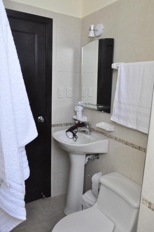 Koupelna v ubytování Valdivia Suites