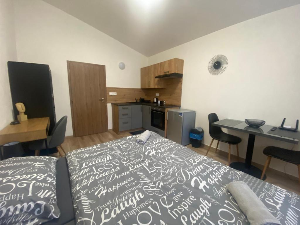 Kuchyň nebo kuchyňský kout v ubytování Černá Růže - Apartmán 7