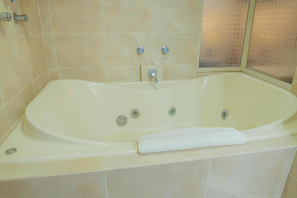Koupelna v ubytování HOTEL ZAPOTLAN