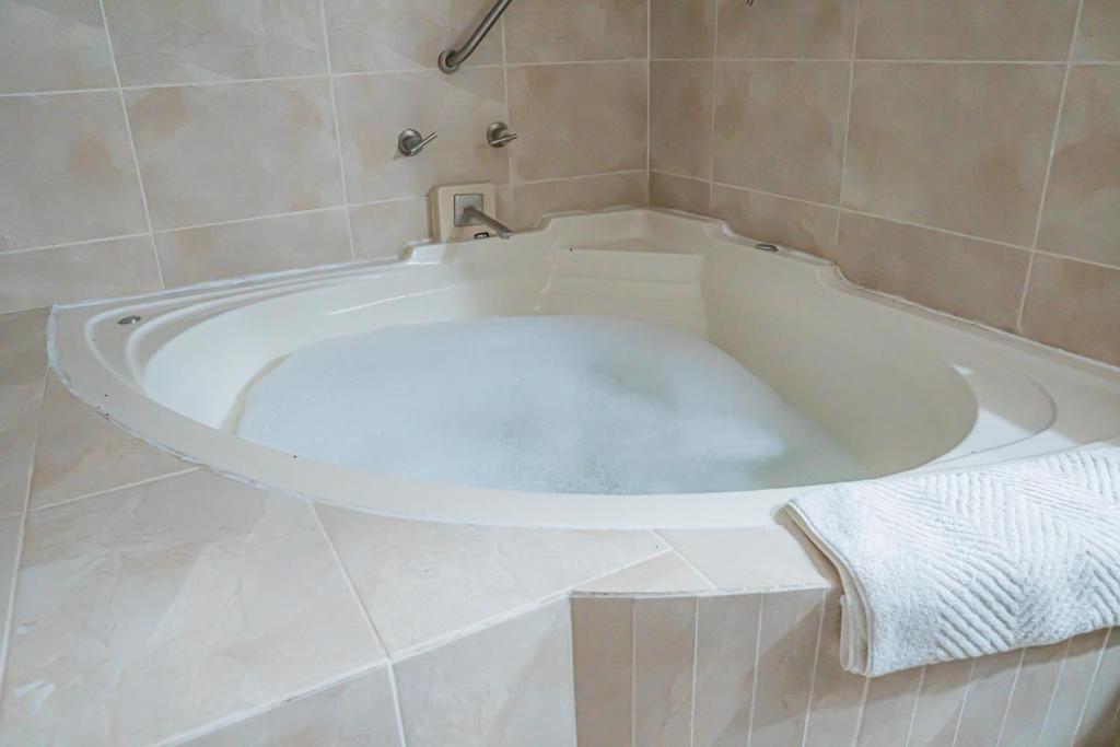 Koupelna v ubytování HOTEL ZAPOTLAN