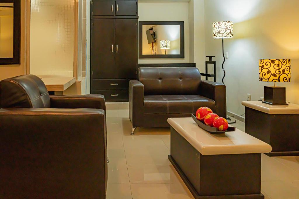 Posezení v ubytování HOTEL ZAPOTLAN