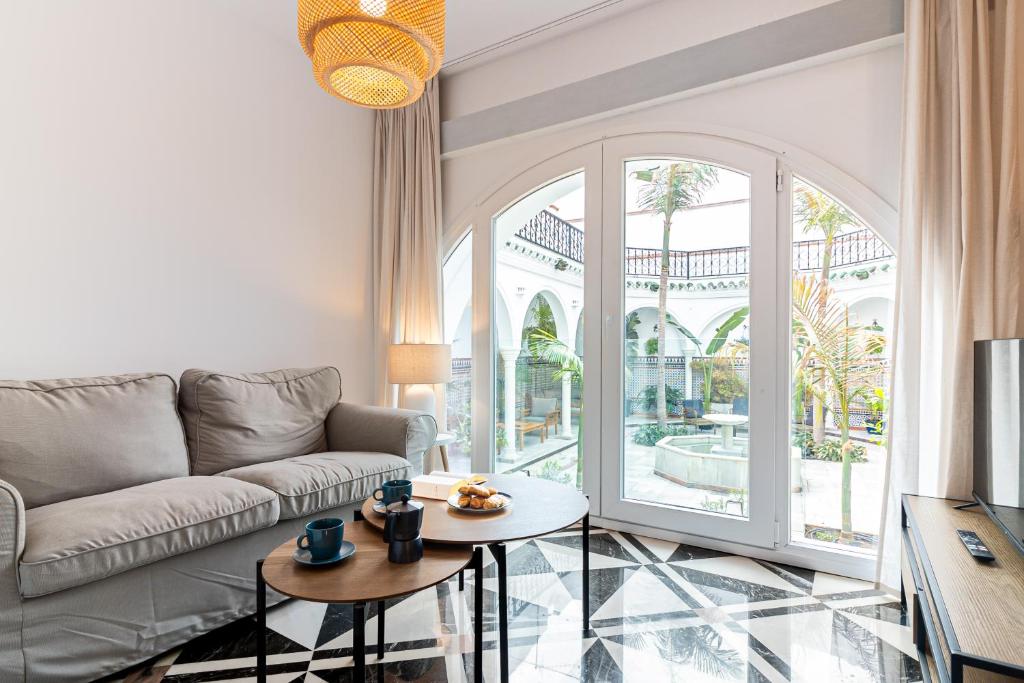 Zona d'estar a El Patio de la Luna FreshApartments