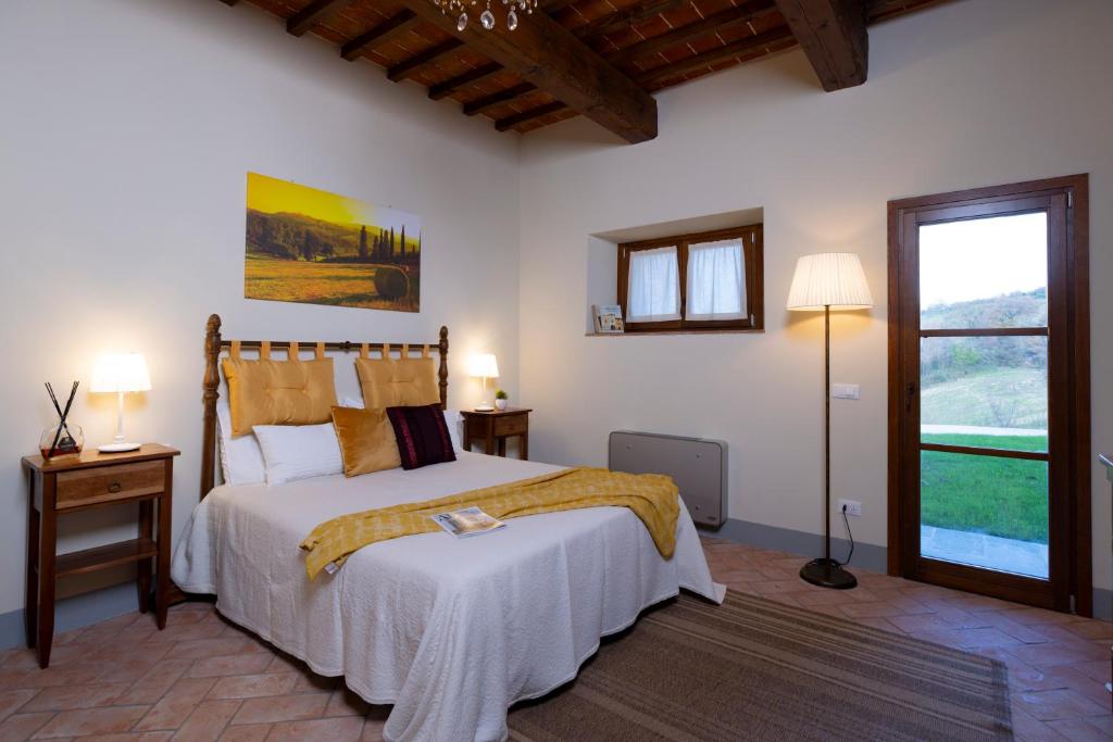 Podere La Casella - Habitación Doble Con Vistas Al Jardín