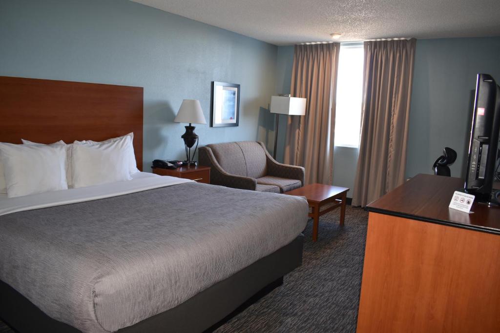Cama ou camas em um quarto em Quality Inn & Suites Garden Of The Gods