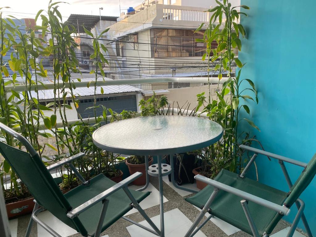 Balkón nebo terasa v ubytování Hotel Casa Latina