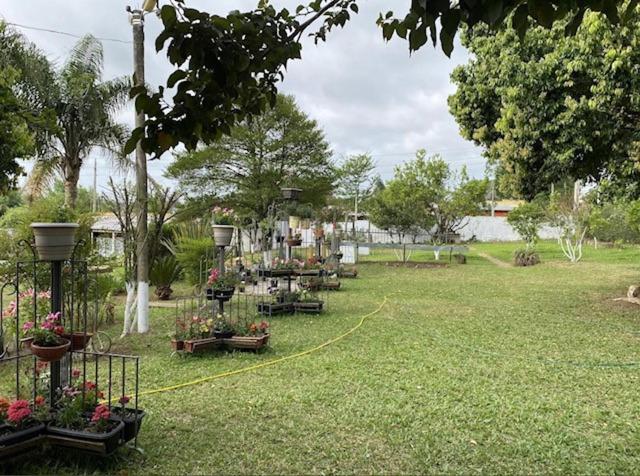 un jardín con flores y plantas en un campo en Campus La Rufina, en Rivera