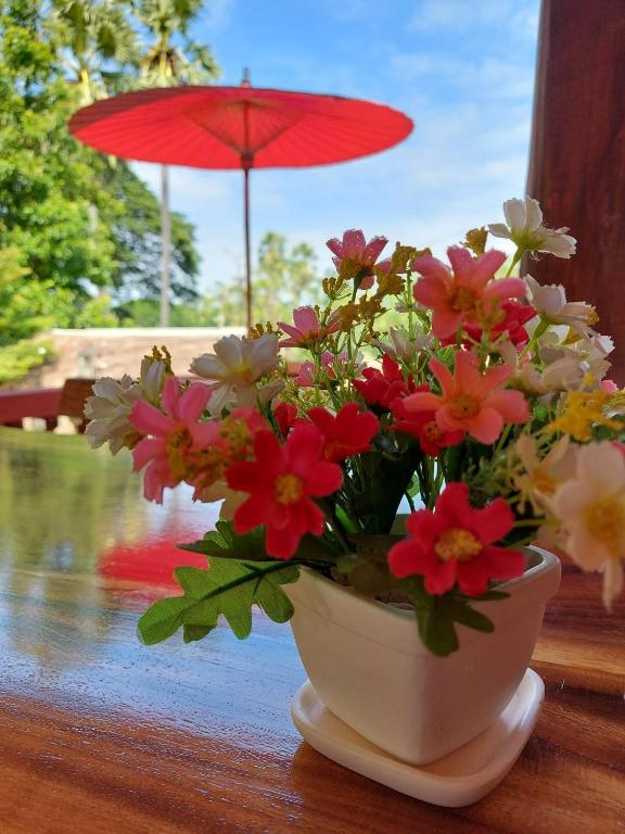 Zahrada ubytování บ้านเรือนไทยมะลิเมืองเก่า