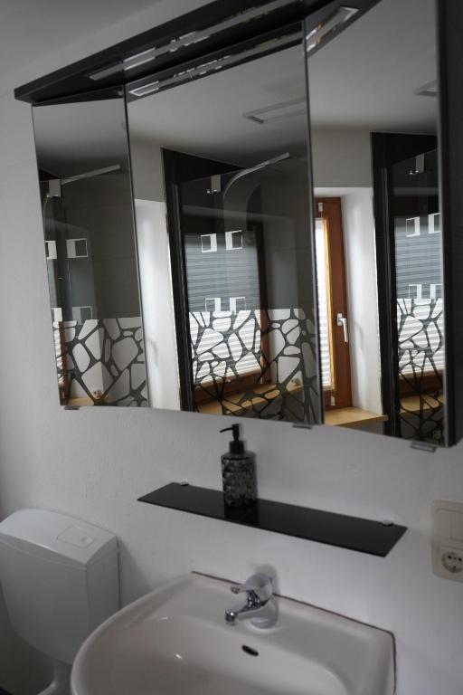 Koupelna v ubytování Ferienwohnung "Seaside"
