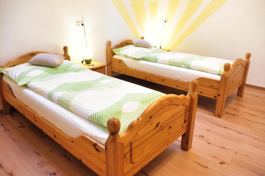 Posteľ alebo postele v izbe v ubytovaní Landhaus Schaidreith