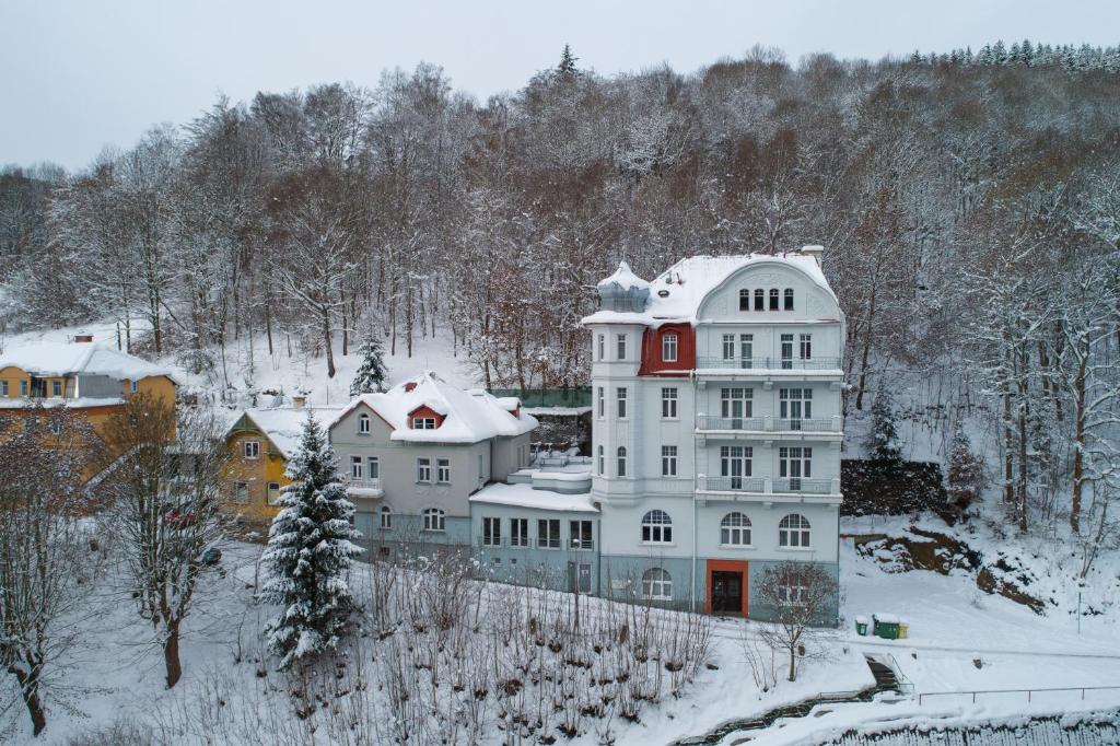 Apartmánový komplex Dagmar v zimě